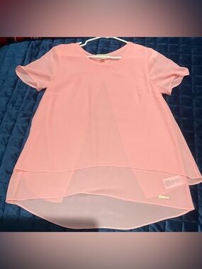 NWOT Michael Kors Soft Pink Chiffon Blouse